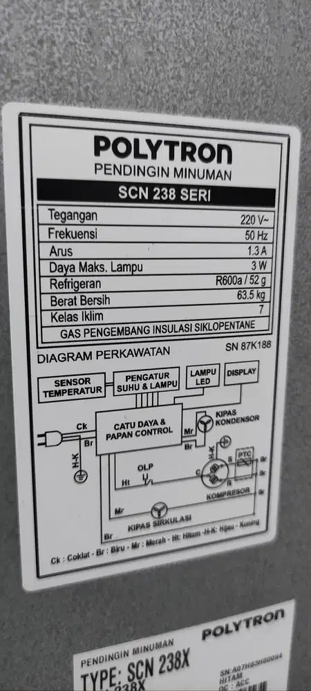 SHOWCASE POLYTRON SCN-238X  Buat yang cari showcase