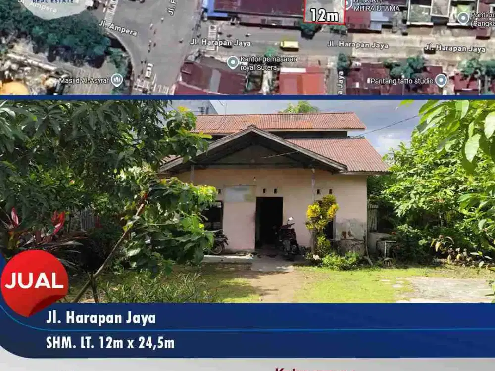 Tanah tepi jalan bisa 2 ruko