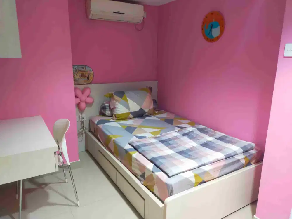 Disewa 2 Bedroom Furnished Cantik Siap Huni  Inclued IPL - Lokasi Strategis Di Cawang Minimal 6 Bulan