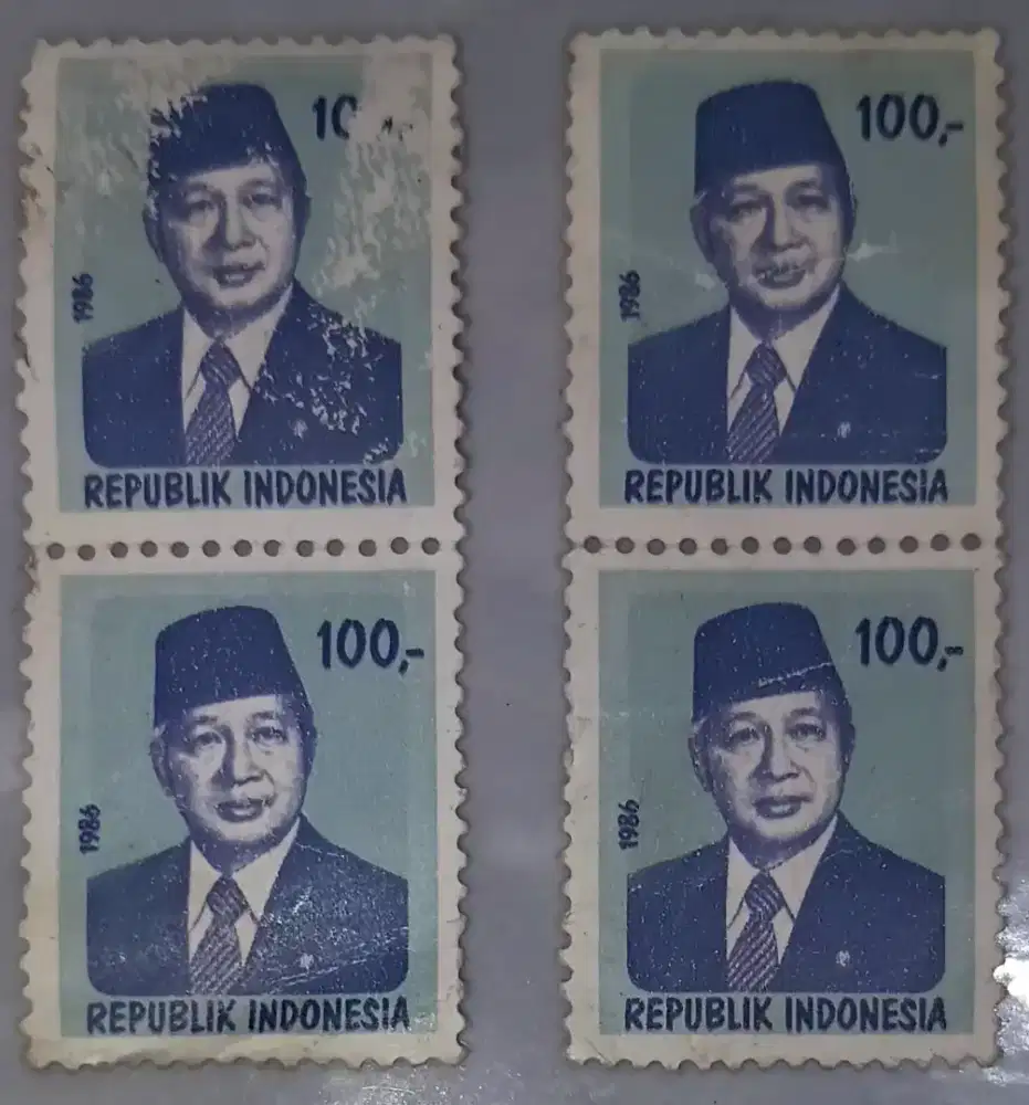 Perangko Gambar Presiden Soeharto tahun 1986