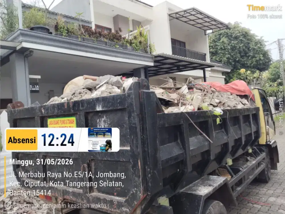 Jasa buang puing dan sampah