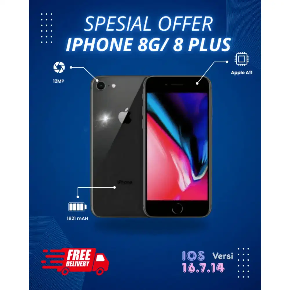IP SE 2020 gen 2 / iPhone 8/ 8Plus  64/256GB Second Murah.