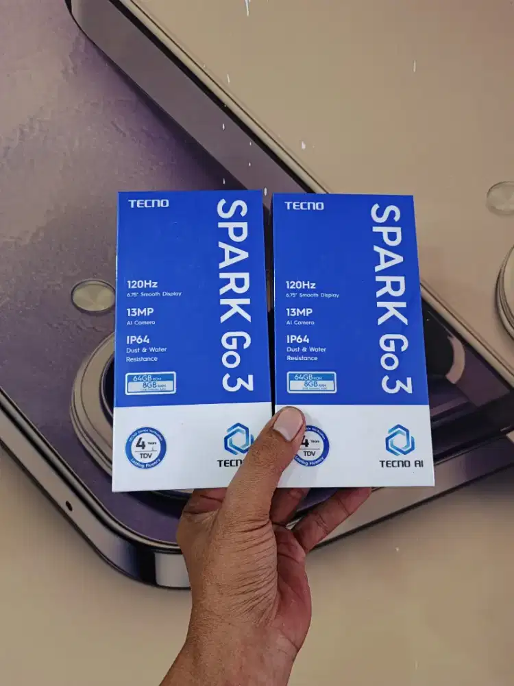 [ Fast respon WA ] Tecno Spark GO3 4+4/64 Garansi resmi 13bln