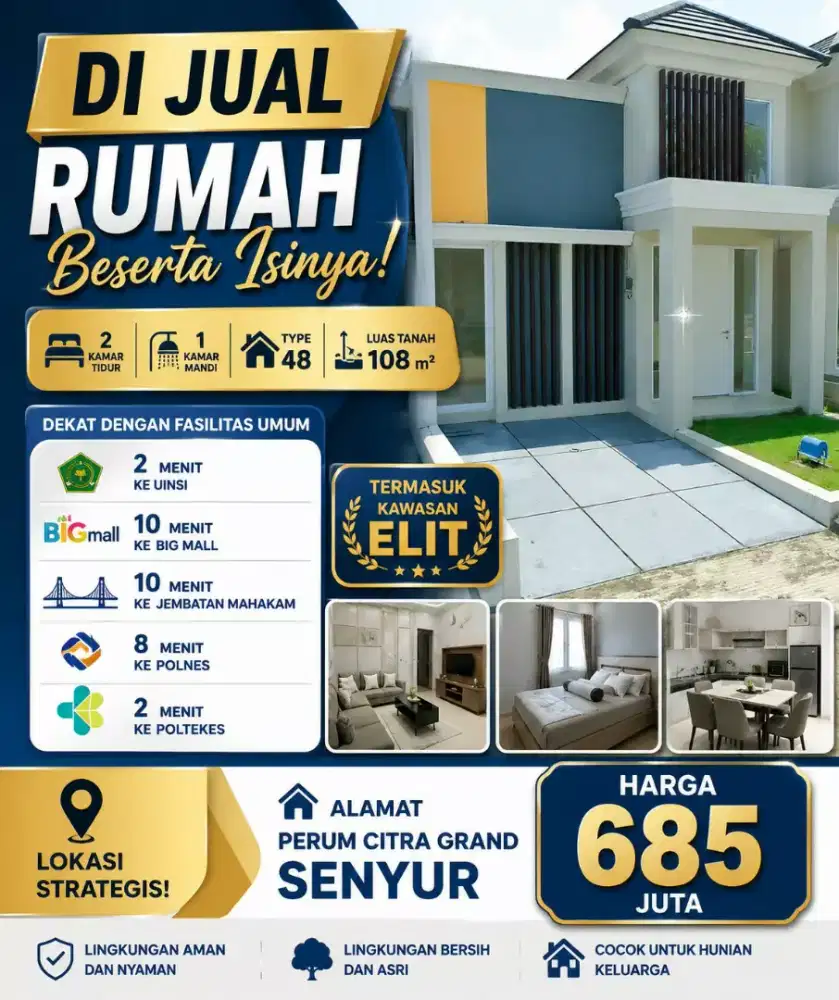 Di jual Rumah kawasan Elit