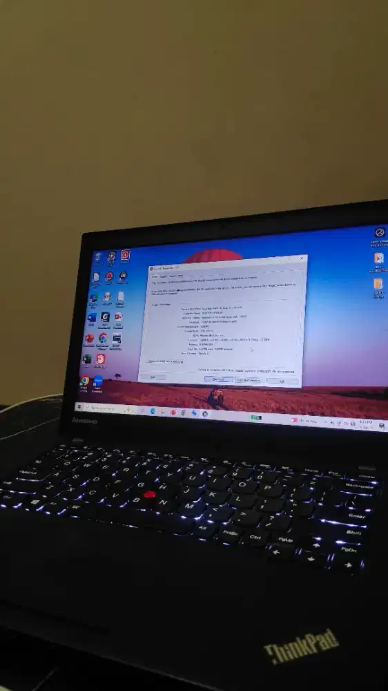 Laptop Thinkpad x240 backlit
