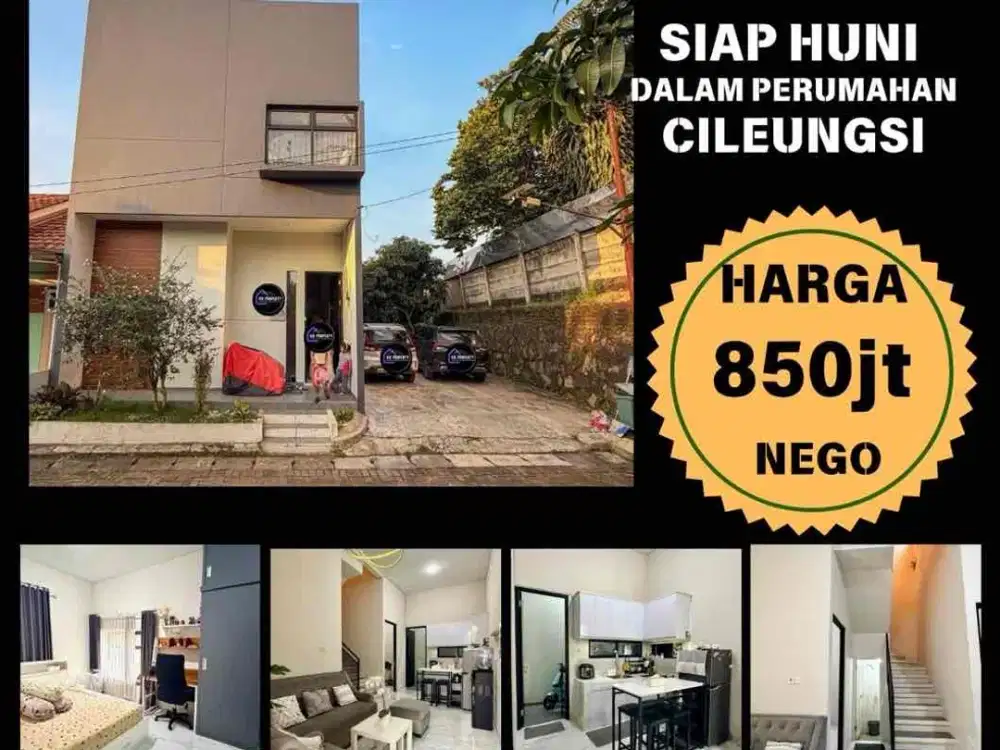 Rumah 2 Lantai Di Jual Di Cileungsi Dalam Perumahan Lingkungan Asri