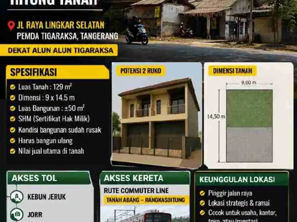 Dijual Rumah Tua dekat Kutruk -Tenjo