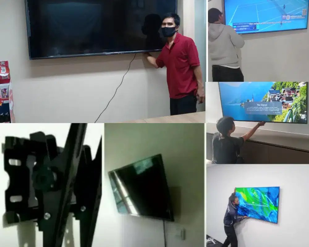 Braket +pasang atau jasa pasang terima rapih breket bracket led tv