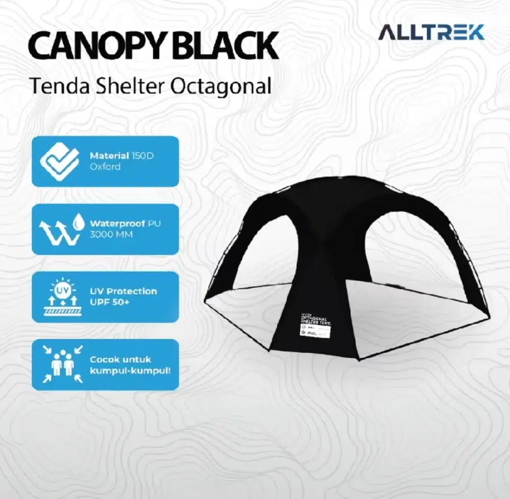Tenda Shelter Alltrek Black Edition Fullset.