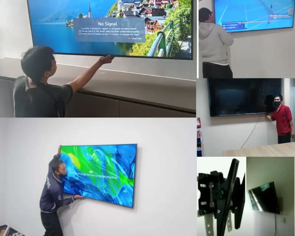 Braket +pasang atau jasa pasang terima rapih breket bracket led tv