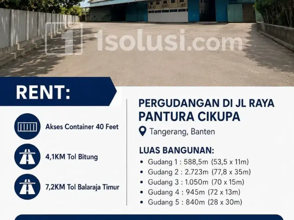 disewakan gudang produksi berbagai ukuran di cikupa tangerang