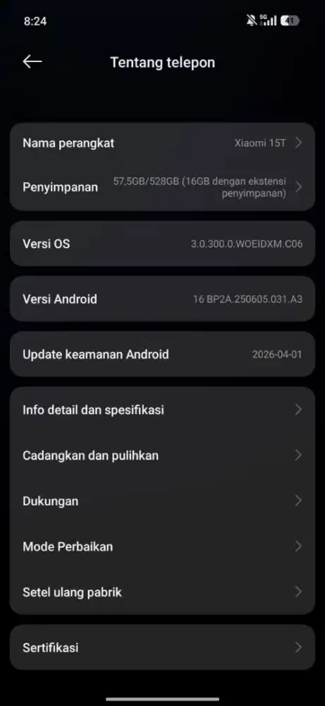 Xiaomi 15T 12/512 Like New