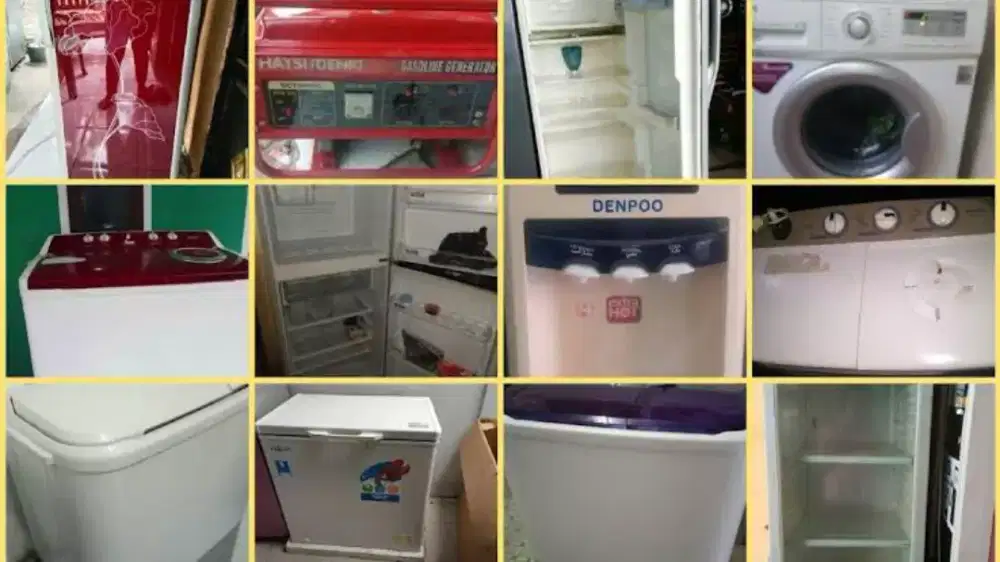 Service mesin cuci dispenser freezer showcase kompor gas chiler kulkas
