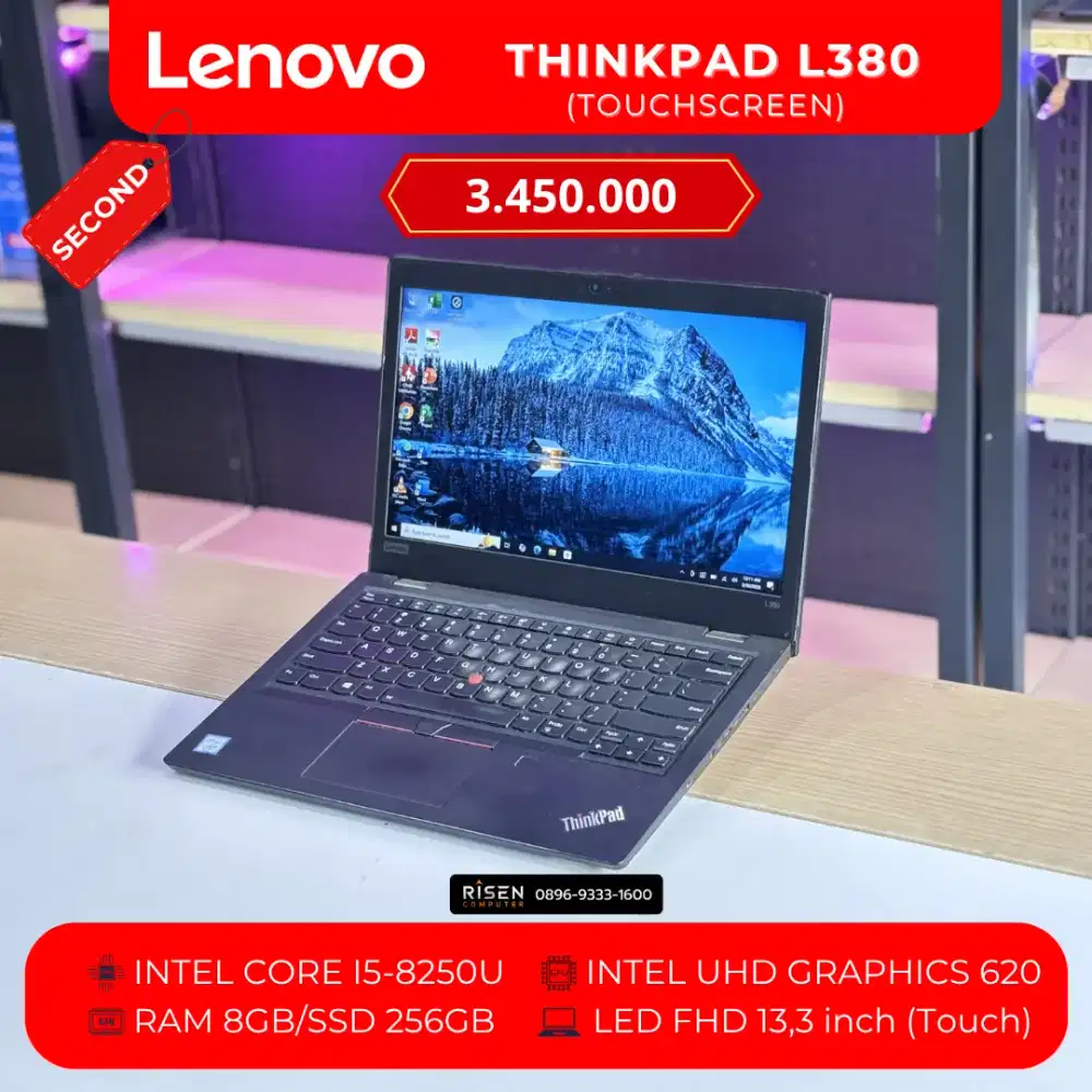 LENOVO THINKPAD L380 I5-8250U RAM 8GB SSD 256GB FHD 13,3inch