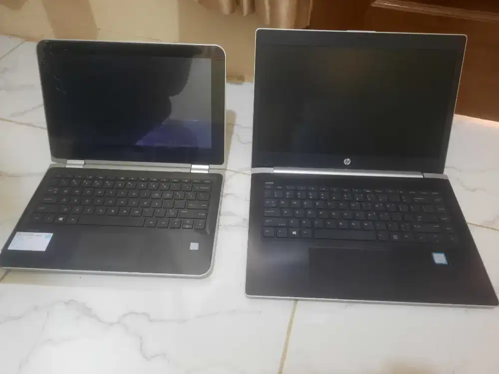 2Unit Laptop rusak hp i5 gen7/hp i3 gen6 Kondisi sesuai Poto Gembling