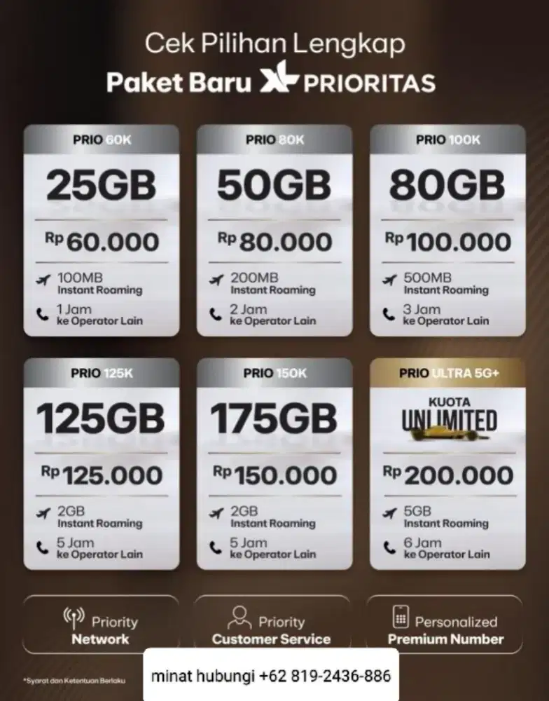 Xl Prioritas promo
