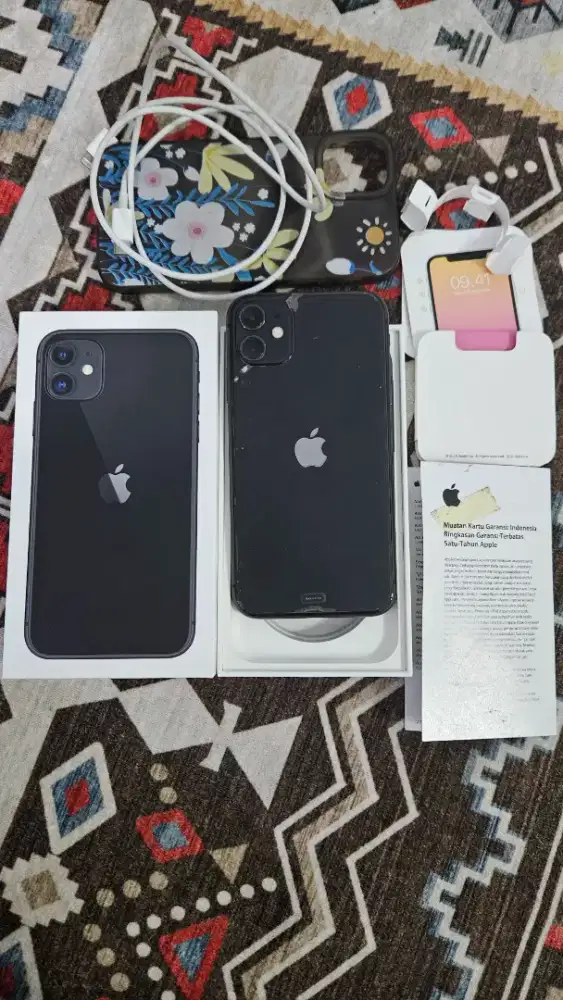 Iphone 11 128 Ibox Black Fullset Mulus Murah