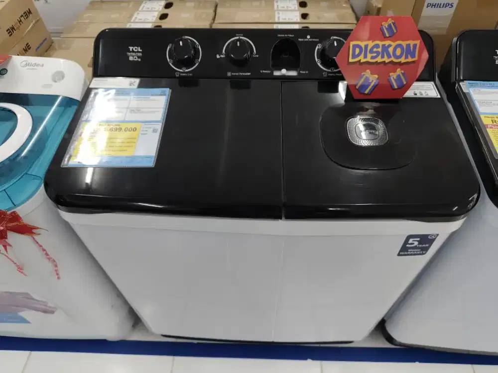 Mesin Cuci Tcl 8Kg cicilan bunga mulai dari 0% menggunakan Kredivo