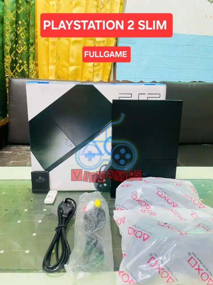 Ps2 slim 32gb full game ( no minus + komplit)