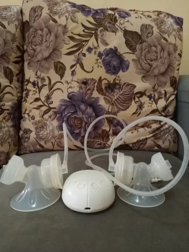 Pompa Asi elektrik dan sterilisasi botol susu bayi twin.