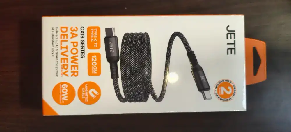 Kabel Data 100W JETE CX18 Magnetic Type C to Type C