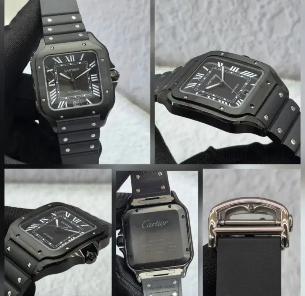 Cartier Santos Black Adlc