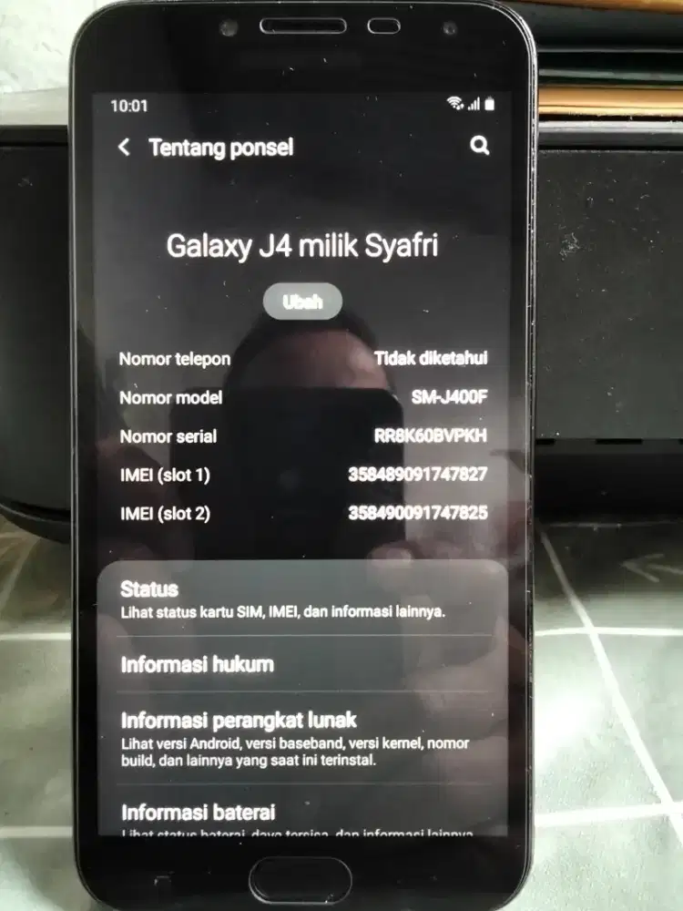 Samsung J4 seken murah siap pakai