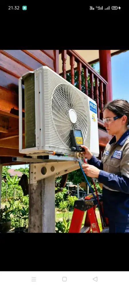 Jasa servis AC kulkas mesin cuci kompa air dll bergaransi