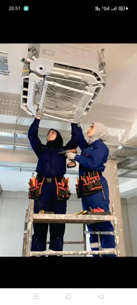 Jasa servis AC kulkas mesin cuci kompa air dll bergaransi