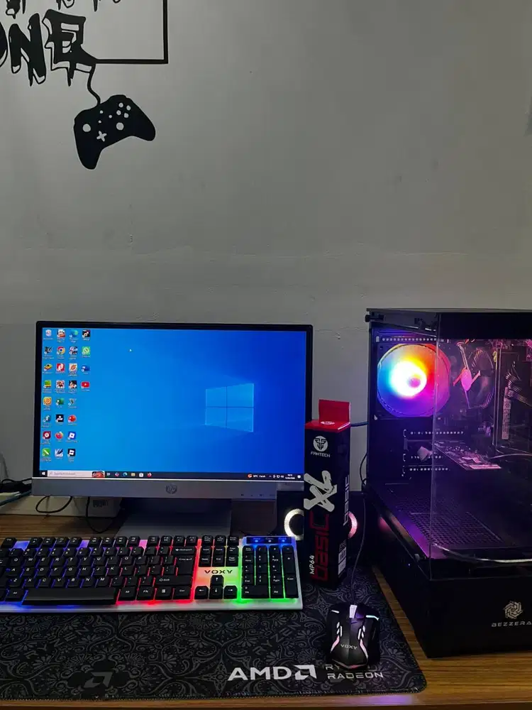 Pc Gaming i5 Ram 16GB Vga 4GB hardisk 500GB ssd 128GB fullset