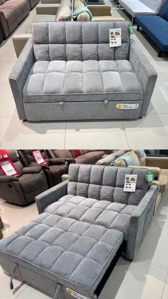 Jual baru sofabed sleeper bahan fabric gratis kirim