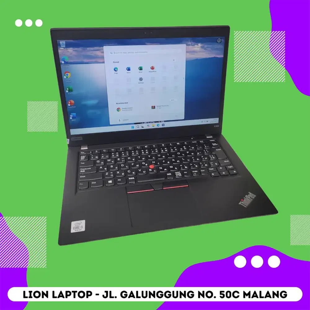 i5 GEN 10 Murah RAM 8GB Lenovo Thinkpad X390 [01|06]