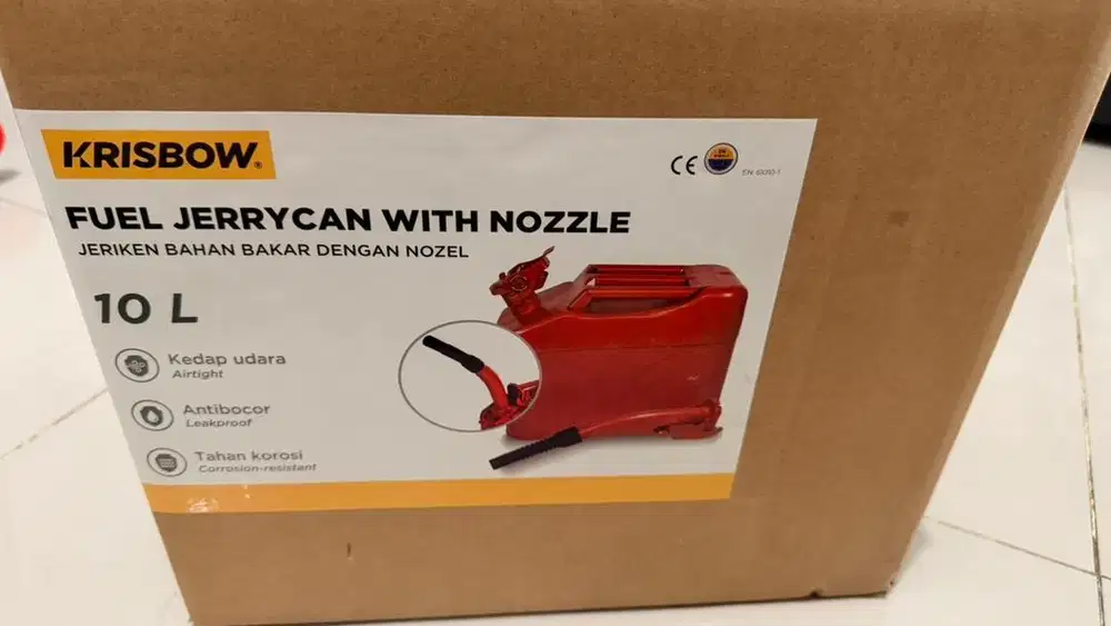 Jeriken Bahan Bakar Dengan Nozel 10L
