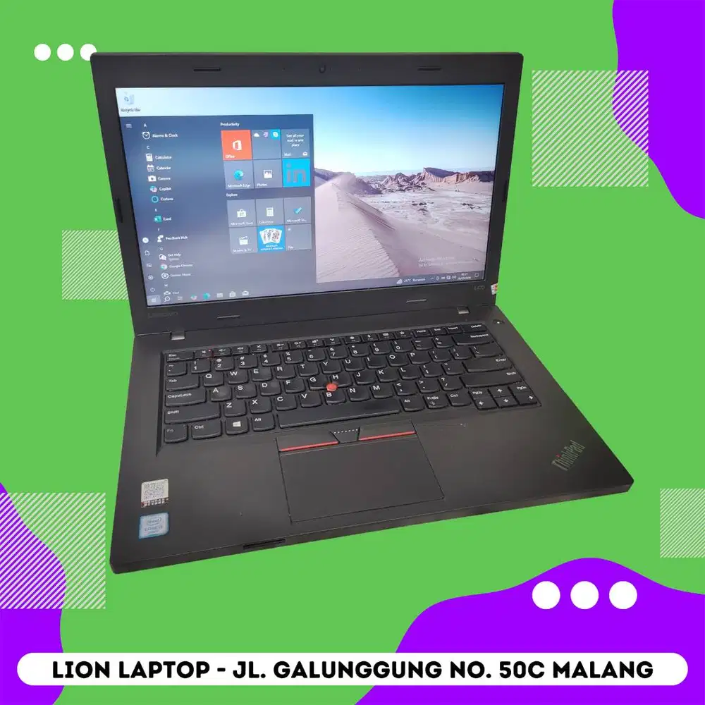 Double VGA Core i5 RAM 8 SSD Lenovo Thinkpad L470 [01|06]