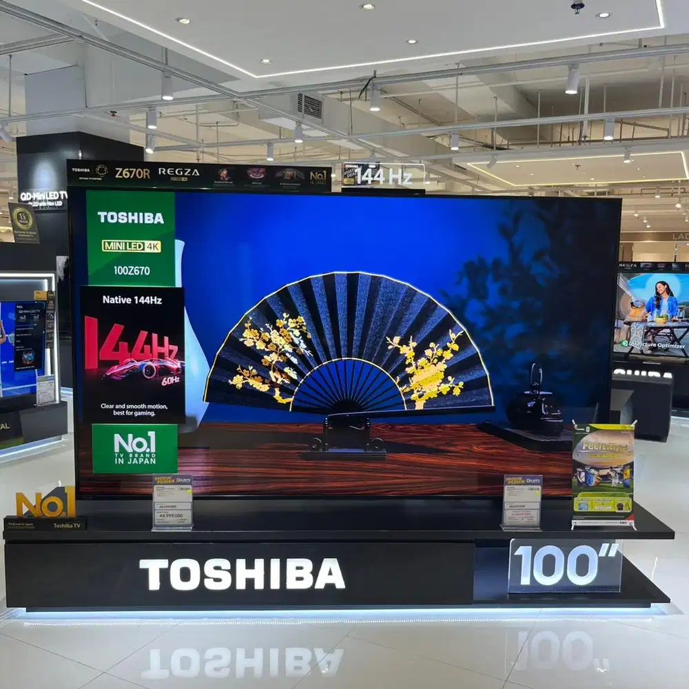 TOSHIBA 4K QLED SMART TV 100 INCH, BISA CICILAN 0%
