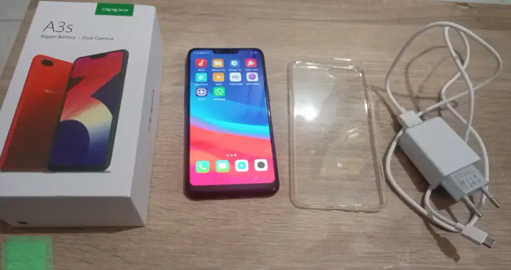 Hp oppo a3s fullset ram6gb dan internal 128gb mulus aman ok ok smua
