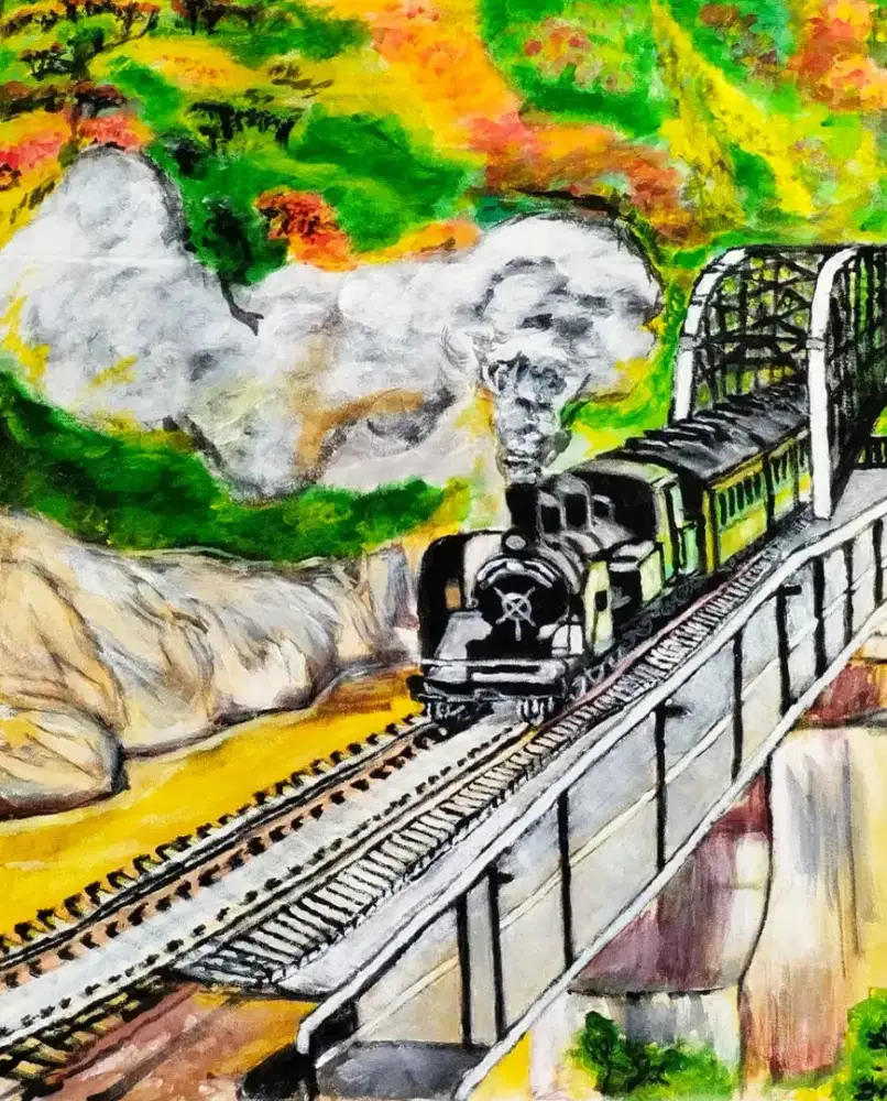 Lukisan acrylic