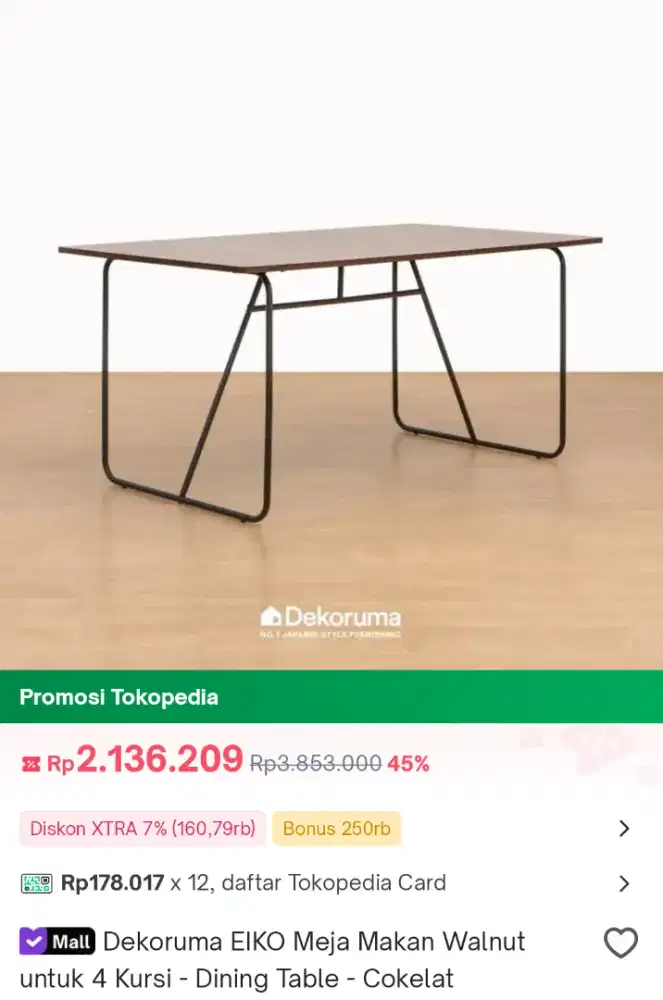 Meja Makan Dekoruma