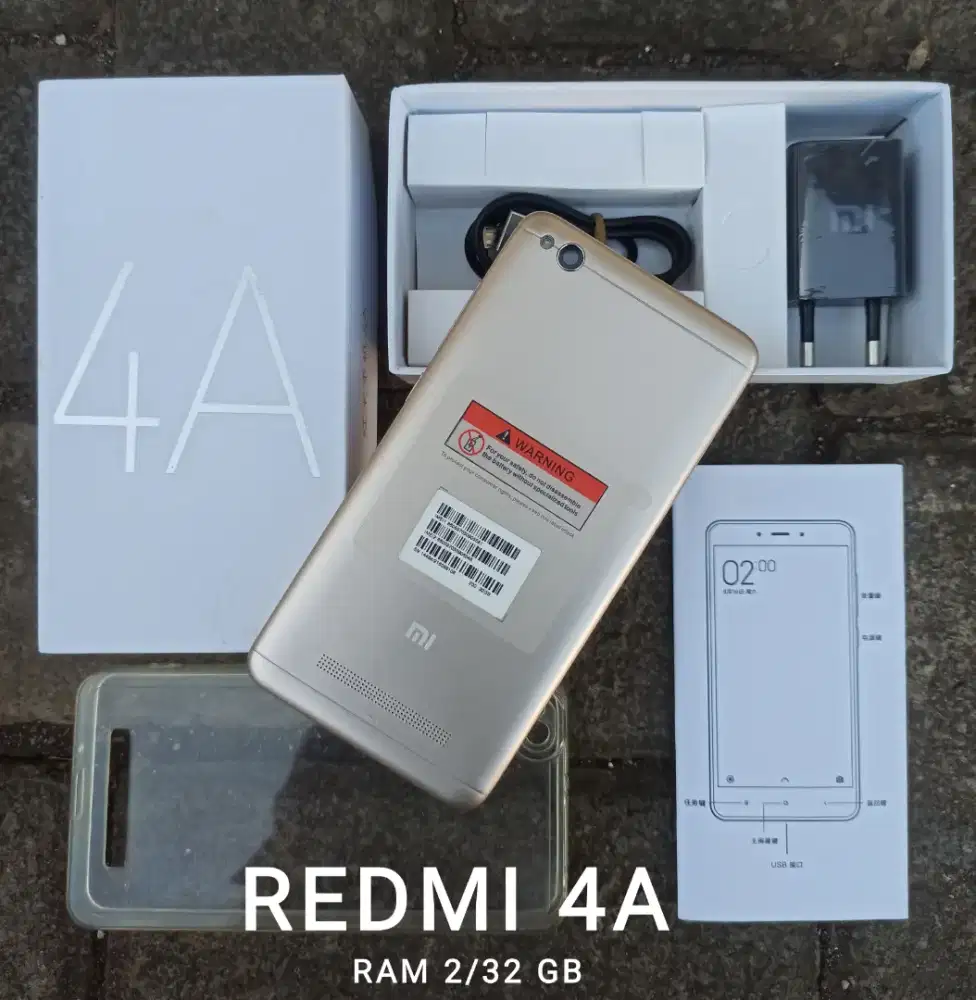 REDMI 4A - RAM 2/32 GB || FULLSET + SIAP PAKAI