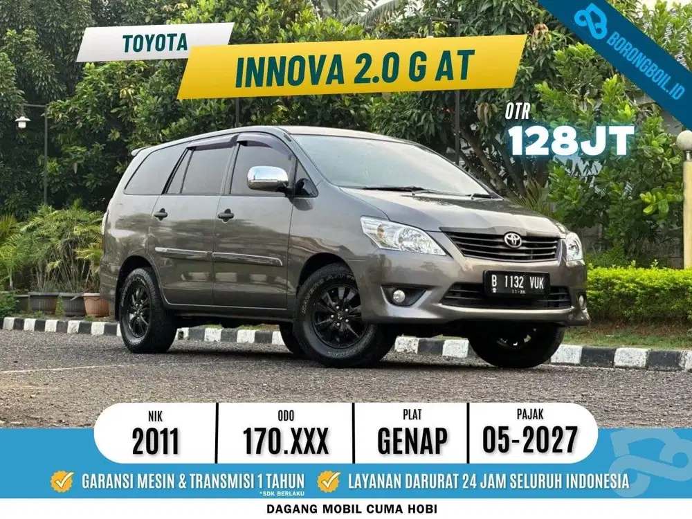 KIJANG INNOVA G 2.0 AT 2011 ABU PAJAK PANJANG