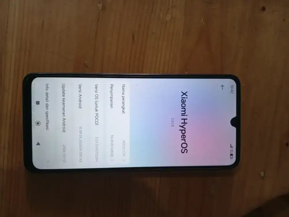 Hp poco c75 ram 6/128 original