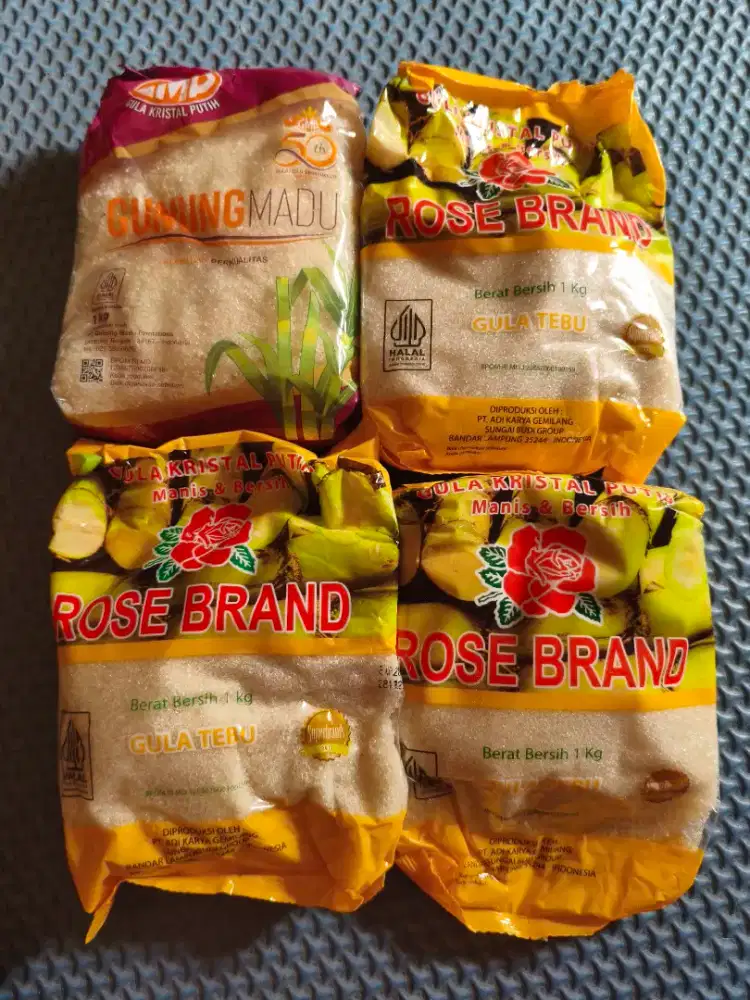 Gula pasir 1KG rosebrand dan gunung madu, 1an atau take all