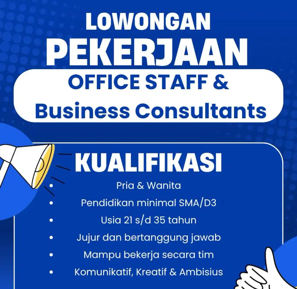 Lowongan Office Staff