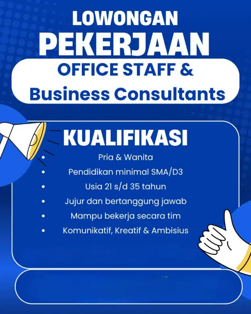 LOWONGAN PEKERJAAN