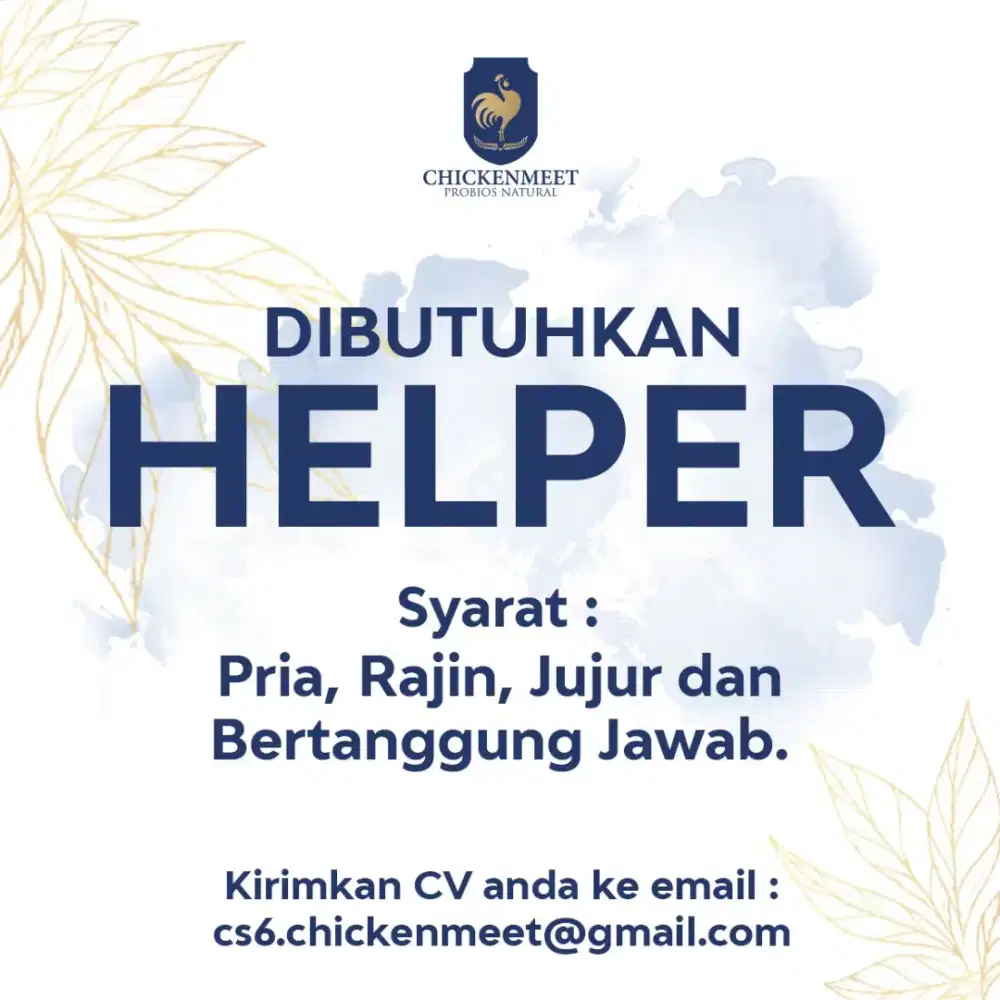 Dibutuhkan HELPER