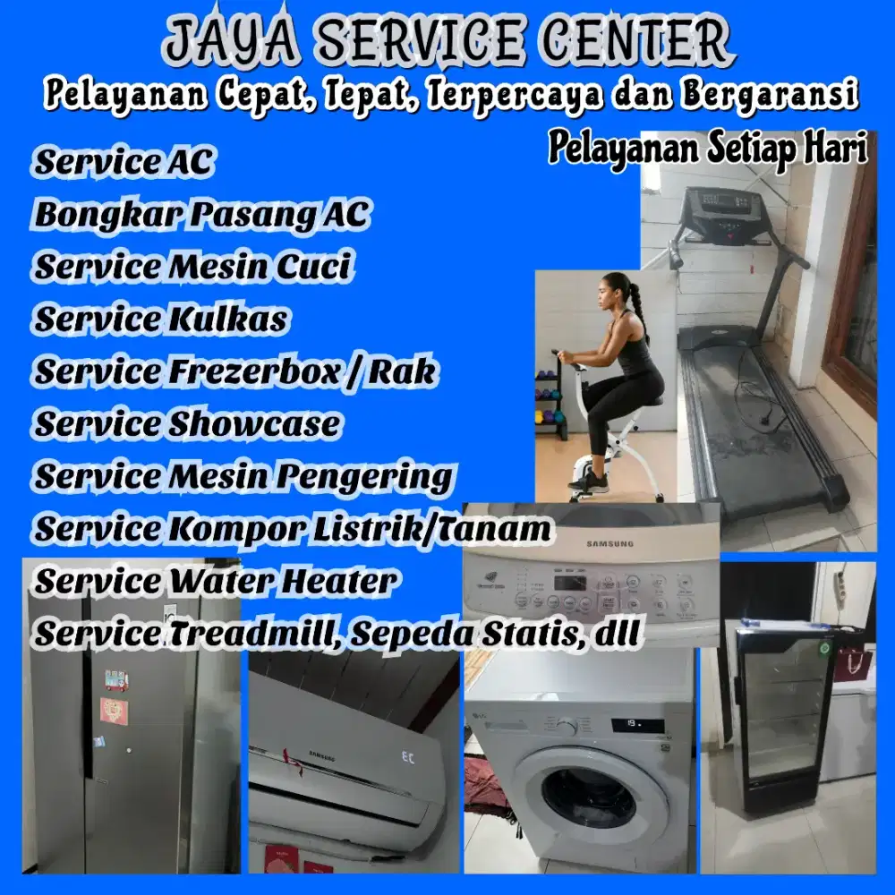 Service Mesin Cuci AC Frezer Bongkar Pasang AC Servis Kulkas Treadmill