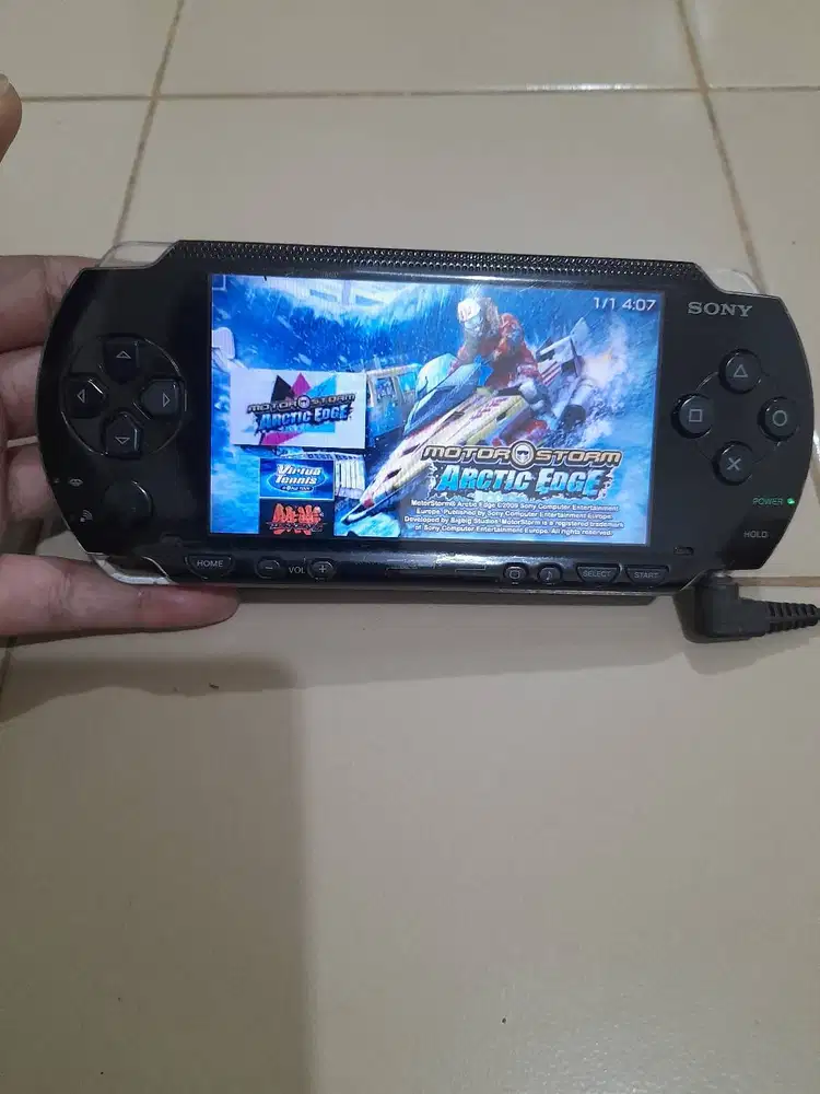 PSP FAT Tebel Mesin hidup Normal Memory 16gb Mines gak ada baterenya