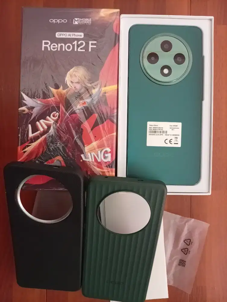 Oppo reno 12f Ram 8/256Gb hijau fullset Mulus banget