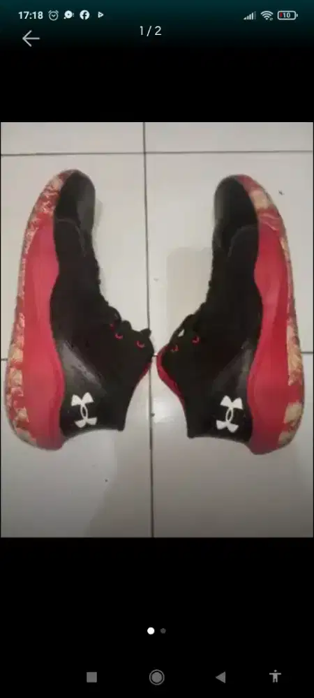 Sepatu basket under armour