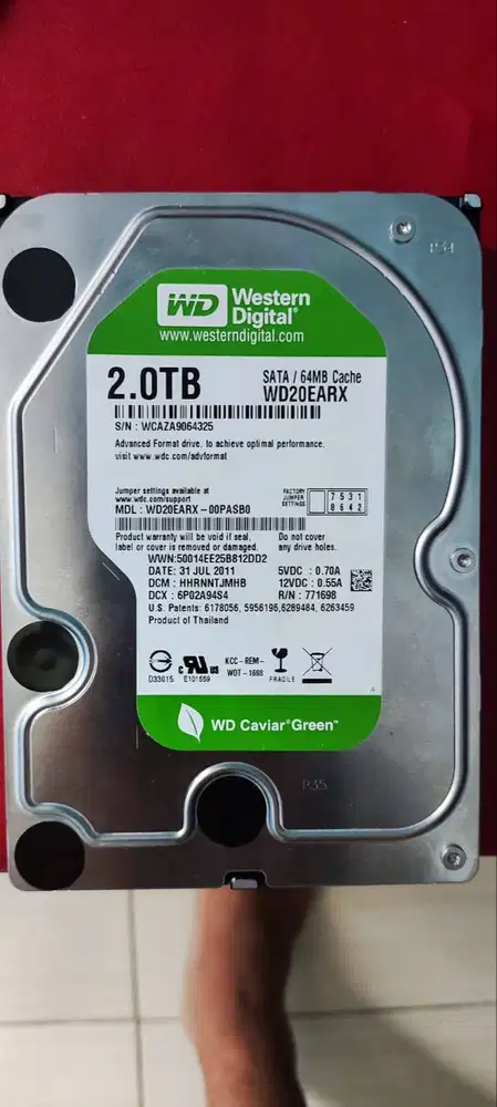 HDD WD Green 2 TB